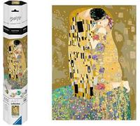 Ravensburger - CreArt Premium B Canvas, Klimt, Il Bacio, Dipingere con i Numeri, Kit Pittura, Idea Regalo Donna o Uomo, 14+ Anni, 30x40 cm