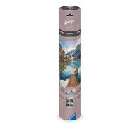Ravensburger - CreArt Premium B Canvas, Lago di Montagna, Dipingere con i Numeri, Kit Pittura, Idea Regalo Donna o Uomo, 14+ Anni, 30x40 cm