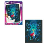 Ravensburger - CreArt Premium B, Disney, Arielle e Ursula, Dipingere con i Numeri, Kit Pittura, Idea Regalo Donna o Uomo, 14+ Anni, 30x40 cm