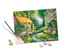 Ravensburger - Creart Premium Cottage al Fiume Dipingere Adult 14+ Anni, Multicolore, 201549
