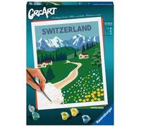 Ravensburger - CreArt Regione Jungfrau in Svizzera, Kit per Dipingere con i Numeri