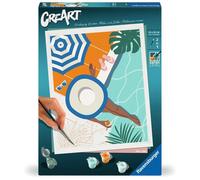 Ravensburger - CreArt Trend C: Relax in Piscina, Dipingere con i Numeri, Kit Pittura Adulti, Idea Regalo Donna o Uomo, 14+ Anni, 24x30 cm