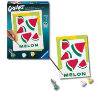 Ravensburger - Creart Serie Adulti Trend D: Melon Poster | Dipingere Con I Numeri Adulti | Kit Pittura | Quadro Da Dipingere Con Numeri Include Vernice E Tela