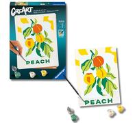 Ravensburger - CreArt Trend D: Peach Poster, Dipingere con i Numeri, Kit Pittura Adulti, Idea Regalo Donna o Uomo, 14+ Anni, 24x18 cm