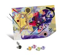 Ravensburger - CreArt Premium B Canvas, Kandinsky, Giallo, Rosso e Blu, Dipingere con i Numeri, Kit Pittura, Idea Regalo Donna o Uomo, 14+ Anni, 30x40 cm