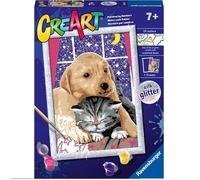 Ravensburger - CreArt Serie D: Amici pelosi, Kit per Dipingere con i Numeri