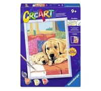 Ravensburger - CreArt Serie D - Amore di Cagnolini | Kit Pittura Bambini | Dimensione Di 25 x 18,30 | Giochi Bambina 9 Anni | Paint By Numbers | Idee Regalo | Regalo Bambino 9 Anni