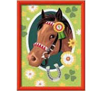 Ravensburger - CreArt Serie D - Cavallo con Gesso 3D | Kit Pittura Bambini | Dimensione Di 25 x 18,30 | Giochi Bambina 9 Anni | Paint By Numbers | Idee Regalo | Regalo Bambino 9 Anni