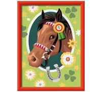 Ravensburger - CreArt Serie D - Cavallo con Gesso 3D | Kit Pittura Bambini | Dimensione Di 25 x 18,30 | Giochi Bambina 9 Anni | Paint By Numbers | Idee Regalo | Regalo Bambino 9 Anni