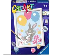 Ravensburger CreArt Serie D: Coniglietto con palloncini, Kit per Dipingere con i