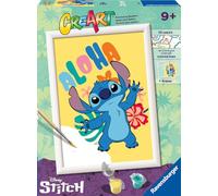 Ravensburger CreArt Serie D: Aloha Stitch Dipingere con i Numeri Kit Pittura Bambini Cornice Inclusa Gioco Educativo per Bambini da 9+ Anni - 23769
