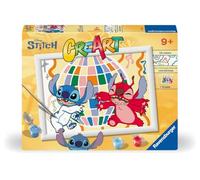 Ravensburger - CreArt Serie D: Stitch & Leroy, Dipingere con i Numeri, Kit Pittura Bambini, Cornice Inclusa, Gioco Educativo, Idea Regalo Bambini 7+ Anni, 26x20 cm