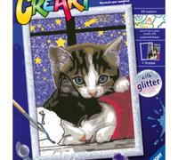 Ravensburger - CreArt Serie D: Gattini, Kit per Dipingere con i Numeri, Contiene