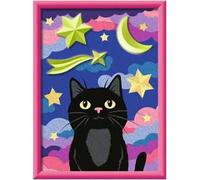 Ravensburger - CreArt Serie D - Gatto con Gesso 3D | Kit Pittura Bambini | Dimensione Di 25 x 18,30 | Giochi Bambina 9 Anni | Paint By Numbers | Idee Regalo | Regalo Bambino 9 Anni