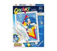 Ravensburger - CreArt Serie D - Sonic | Kit Pittura Bambini | Dimensione Di 25 x 18,30 | Giochi Bambina 9 Anni | Paint By Numbers | Idee Regalo | Regalo Bambino 9 Anni