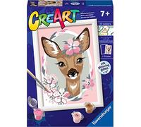 RAVENSBURGER CREART PER BAMBINI, KIT PER DIPINGERE CON I NUMERI, 7+, SERIE E, BAMBI