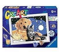 Ravensburger - CreArt E Series: Starry Sky, Paint by Number Kit, Contains a Pre-