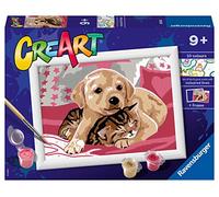 RAVENSBURGER CREART PER BAMBINI, KIT PER DIPINGERE CON I NUMERI, 9+, SERIE E, SULLA COPERTA