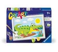 Ravensburger - Creart Serie E Coccodrillo | Kit Pittura Bambini | Dipingere Con I Numeri Include Tutto Il Necessario | Giochi Bambini 7 Anni O Più | Creart 7 Anni
