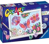 Ravensburger - Creart Serie E Farfalle Glitter | Kit Pittura Bambini | Dipingere Con I Numeri Include Tutto Il Necessario | Giochi Bambini 7 Anni O Più | Creart 7 Anni