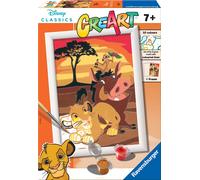 Ravensburger Kit Dipingere con i Numeri CreArt Serie E Lion King Il Re Leone 13x18cm 7 anni