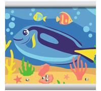 Ravensburger - CreArt Serie E - Pesce Blu | Kit Pittura Bambini | Dimensione Di 19 x 14 | Giochi Bambina 7 Anni | Paint By Numbers | Idee Regalo | Regalo Bambino 7 Anni