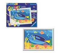 Ravensburger - CreArt Serie E - Pesce Blu | Kit Pittura Bambini | Dimensione Di 19 x 14 | Giochi Bambina 7 Anni | Paint By Numbers | Idee Regalo | Regalo Bambino 7 Anni