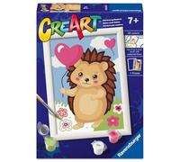 Ravensburger - CreArt Serie E: Riccio Amorevole, Dipingere con i Numeri, Kit Pittura Bambini, Cornice Inclusa, Gioco Educativo e Creativo, Idea Regalo Bambini 7+ Anni, 13x18 cm