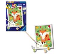 Ravensburger - CreArt Serie E, Volpe, Dipingere con i Numeri, Kit Pittura Bambini, Cornice Inclusa, Tema Animali, Gioco Educativo e Creativo, Idea Regalo Bambini 7+ Anni, 18x13 cm