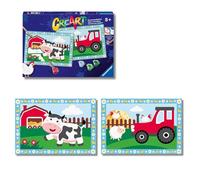 Ravensburger - CreArt Junior Series: The Farm, Paint by Number Kit, Contains Two