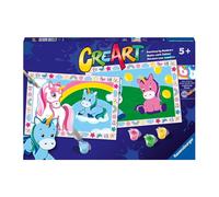 Ravensburger - CreArt Serie Junior, Mostriciattoli, Kit dipingere con i Numeri