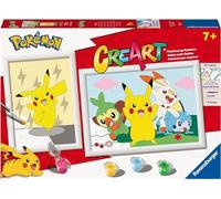Ravensburger - CreArt Serie Junior, Pokemon, Dipingere con i Numeri, Kit Pittura Bambini, Gioco Educativo, Idea Regalo Bambino e Bambina 7+ Anni, Esclusiva Amazon
