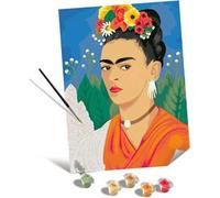 Ravensburger - CreArt Serie Premium B CANVAS: Frida Kahlo, Dipingere con i Numeri, Kit Pittura Adulti, Idea Regalo Donna o Uomo, 14+ Anni, 40x30 cm