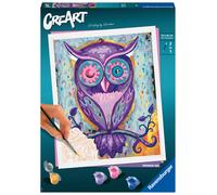 RAVENSBURGER CREART PER ADULTI, KIT PER DIPINGERE CON I NUMERI, SERIE TREND C, IL SOGNO DELLA CIVETTA