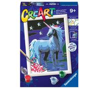 Ravensburger - Creart Serie E Magico Unicorno - Kit Pittura con numeri - Contiene Una Tavola Prestampata, Pennello, Colori - 9+ Anni