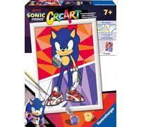 Ravensburger - CreArt Sonic Prime, Kit dipingere con i Numeri 7+ Anni