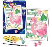 Ravensburger CreArt Think Pink Flamingo Pittura Per Numeri Per Bambini