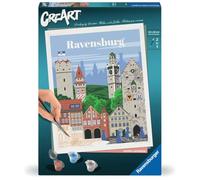 Ravensburger - CreArt Trend C, Città di Ravensburg, Dipingere con i Numeri, Kit Pittura, Idea Regalo Donna o Uomo, 14+ Anni, 24x30 cm