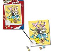 Ravensburger - CreArt Trend C: Pokémon Leggendari, Dipingere con i Numeri, Kit Pittura Adulti, Idea Regalo Donna o Uomo, 14+ Anni, 24x30 cm