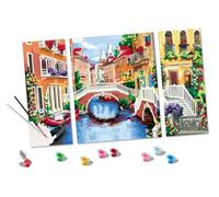 Ravensburger - CreArt Trittico Venetian Dreams, Dipingere Adult 14+ Anni, 201358, Multicolore