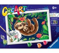 Ravensburger CreArt: Vita da brapo - Dipingere con i Numeri per Bambini 9+ Anni, Kit Pittura con Tavole, Cornice, Pennello e Colori Inclusi, 25 x 18,30 cm, Idee Regalo