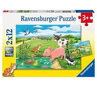 Ravensburger Cuccioli di Campagna - Puzzle 2x12 Pezzi - NUOVO
