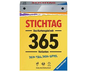 Ravensburger Data di scadenza - 27047 - Il tuo giorno, il tuo gioco - L'emozionante gioco con 365 varianti 3 a 5 giocatori dai 10 anni - Include istruzioni di avvio rapido!