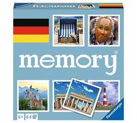 Ravensburger Deutschland memory® - 20883 - der Spieleklassiker quer durch Deutschland, Merkspiel für 2-8 Spieler ab 6 Jahren