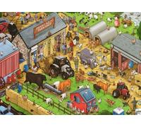 Ravensburger Diddly Squat Farm - Puzzle XXL da 100 pezzi, per bambini | Età 6+, scena rustica, qualità premium, pezzi perfetti