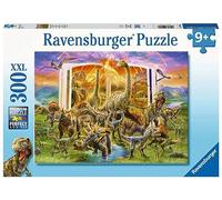 Ravensburger- Dino Dinosaur Dictionary, Puzzle da 300 Pezzi Extra Large, per Bambini dai 9 Anni in su, Multicolore, 12905