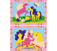 Ravensburger Dipingere con i Numeri 27773 - Simpatici Pony Dipingere con i Numeri per Bambini 5-7 Anni