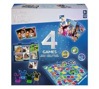 Ravensburger Disney 100th Anniversary 4-in-1 Games Compendium Set for Kids Age 3