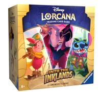 Ravensburger Disney Lorcana Set 3 Into The Inklands Illumineer's Trove - Include: 8 Booster (con 12 carte casuali ciascuno), scatola da collezione con segnalibri, dadi e contatore, in inglese