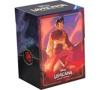 Ravensburger - Disney Lorcana TCG: Cieli Scintillanti, Aladdin Deck Box 80 Carte, Porta Mazzo di Carte da Gioco